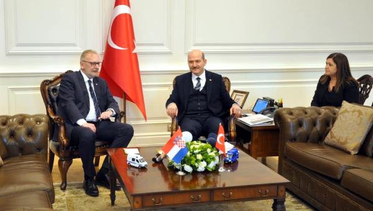 Bakan Soylu, Hırvat Mevkidaşıyla Görüştü