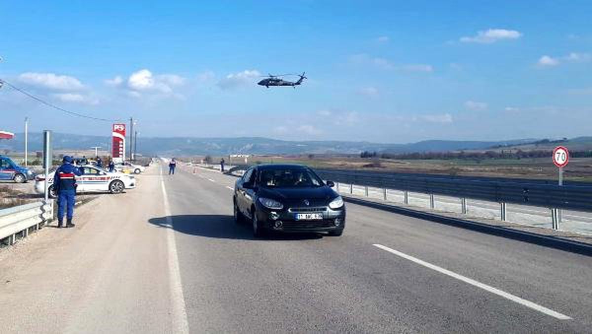 Bursa\'dan Kural İhlali Yapan Sürücüler Helikopterden Belirlendi