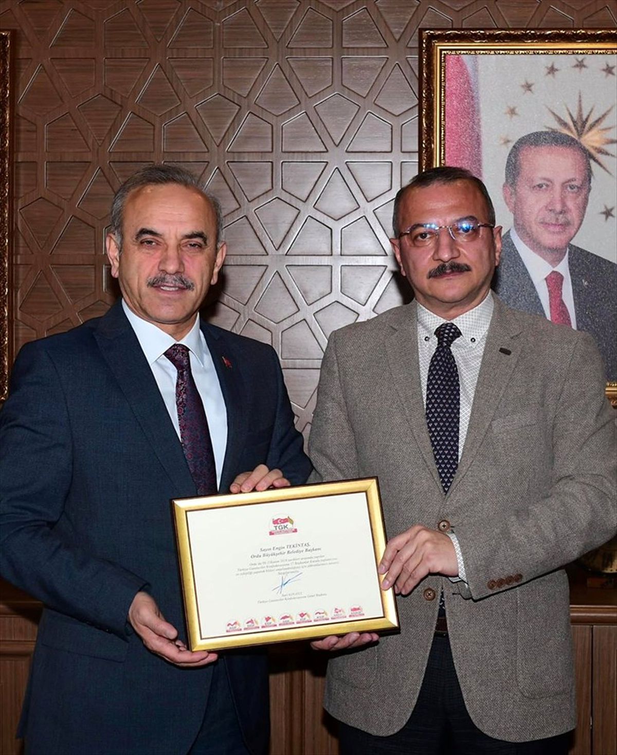 Gazetecilerden Başkan Tekintaş\'a Ziyaret