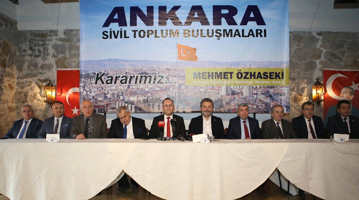 Başkentte 186 Dernek ve 10 Federasyondan Özhaseki\'ye Destek