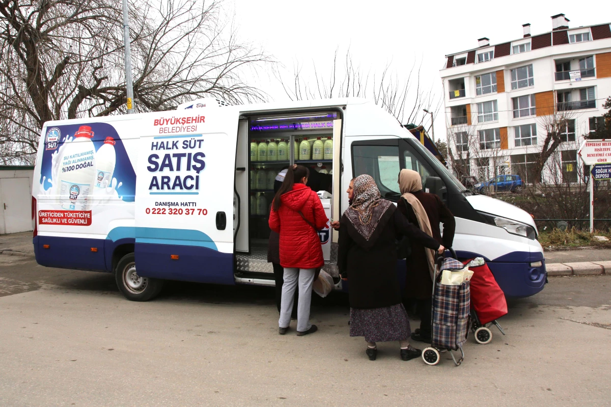 Halk Süt Satış Aracı Hizmete Başlıyor