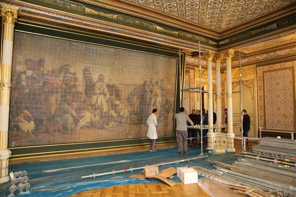 Türkiye\'nin En Büyük Oryantalist Tablosu "Çölde Av" Artık Resim Müzesi\'nde
