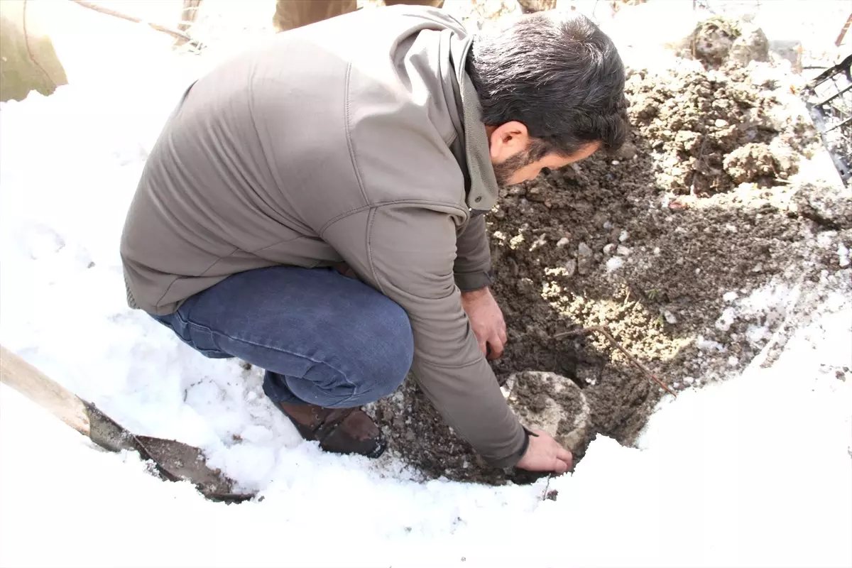 Yazın Bidonlarla Toprağa Gömülen Süt Ürünleri Çıkarılmaya Başlandı