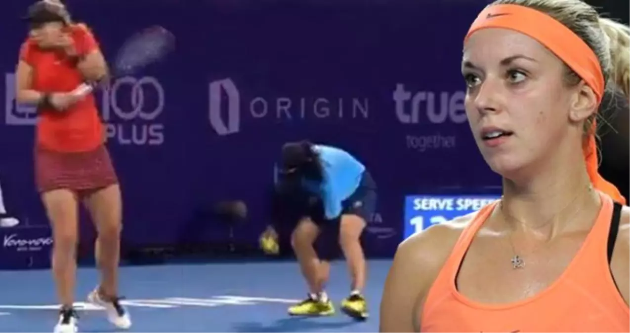 Sahadaki Böceği Ezen Görevli, Alman Tenisçi Lisicki\'yi Şaşkına Çevirdi