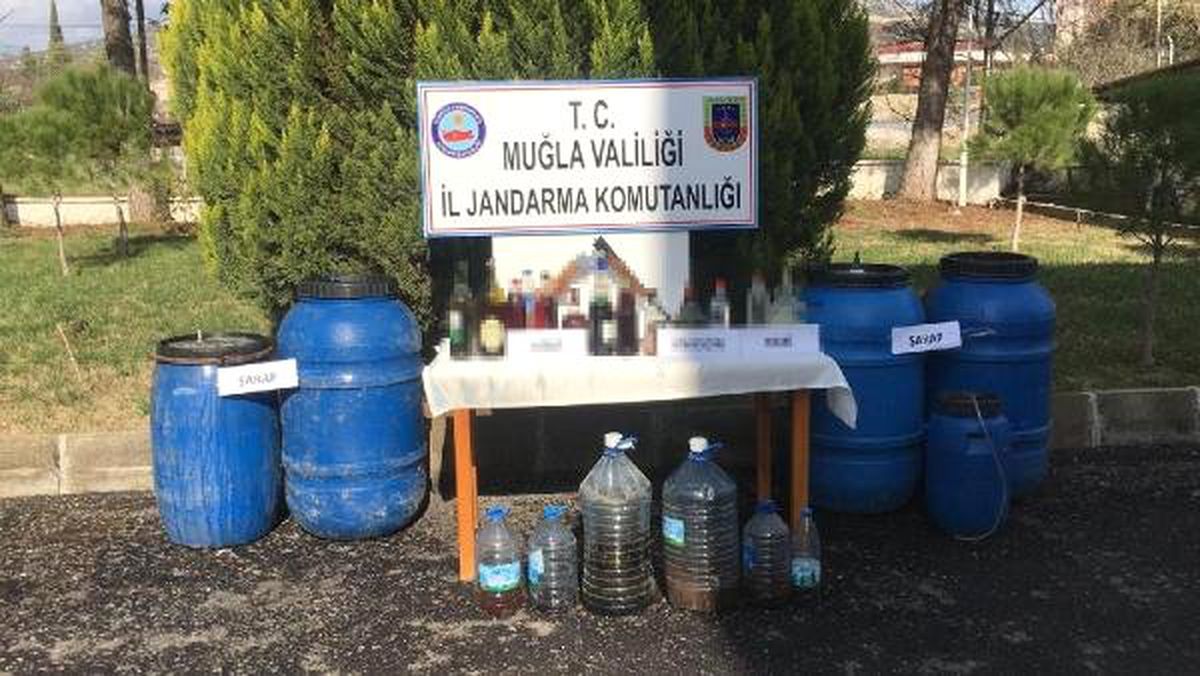 Yatağan\'da 500 Litre Sahte İçki Ele Geçirildi