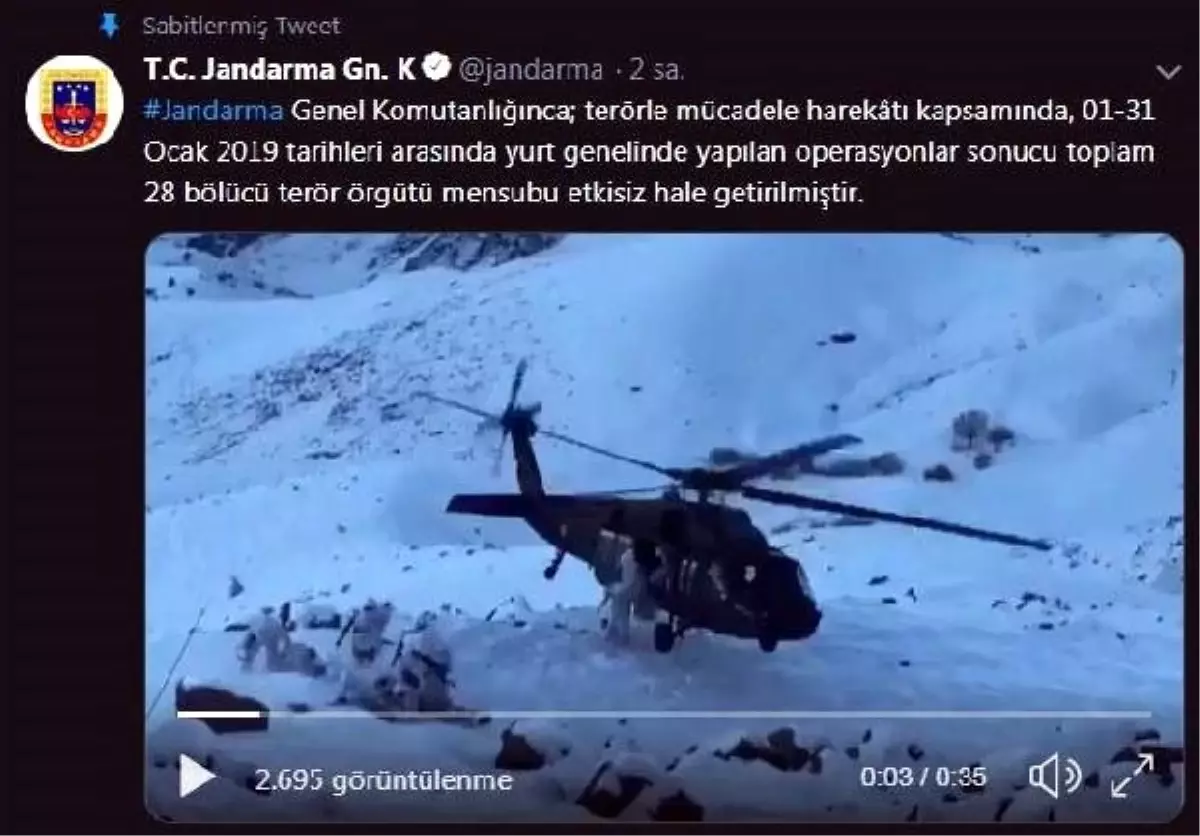 1 Ayda 28 Terörist Etkisiz Hale Getirildi