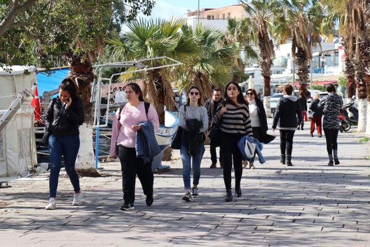 Bodrum\'da Güneş Yüzünü Gösterdi