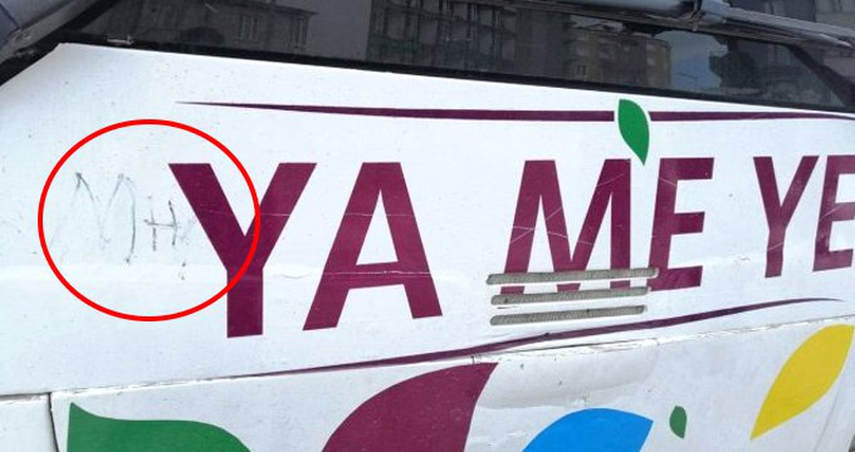 HDP'nin Seçim Otobüsüne Saldırı, MHP Yazıldı