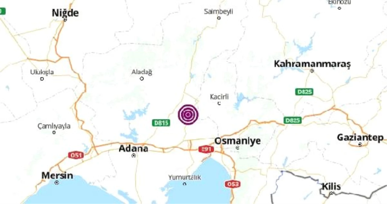 Adana\'da 4.3 Büyüklüğünde Deprem