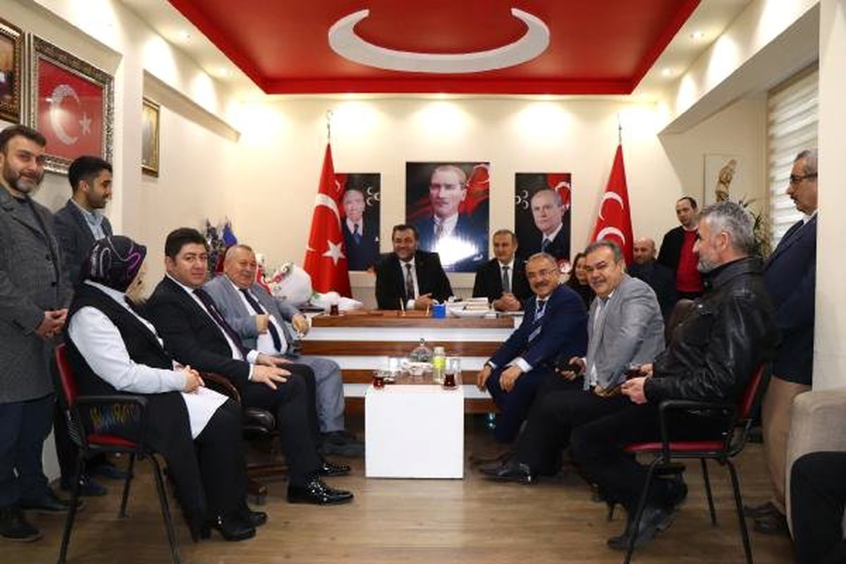 AK Parti Ordu Büyükşehir Belediye Başkan Adayı Güler\'den MHP\'ye Ziyaret