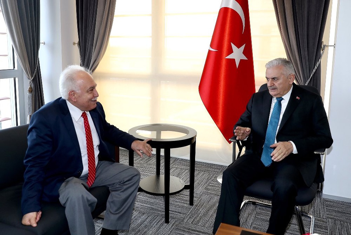 Binali Yıldırım Doğu Perinçek\'i Kabul Etti