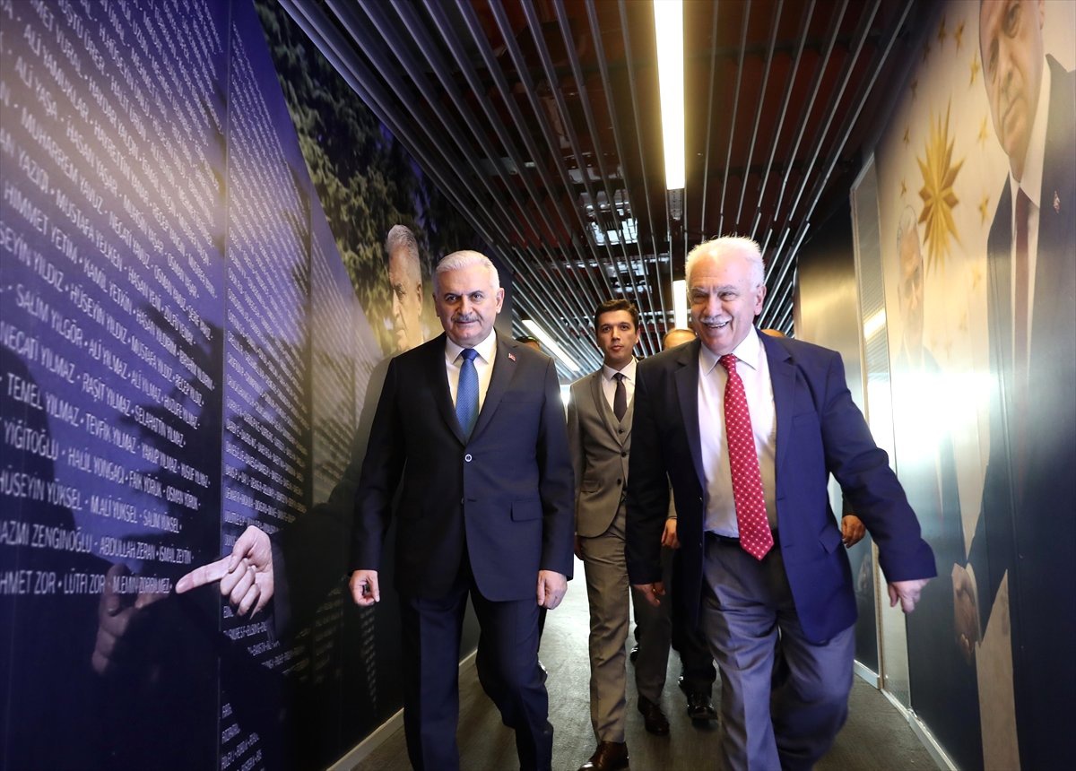 Doğu Perinçek\'ten Binali Yıldırım\'a Ziyaret