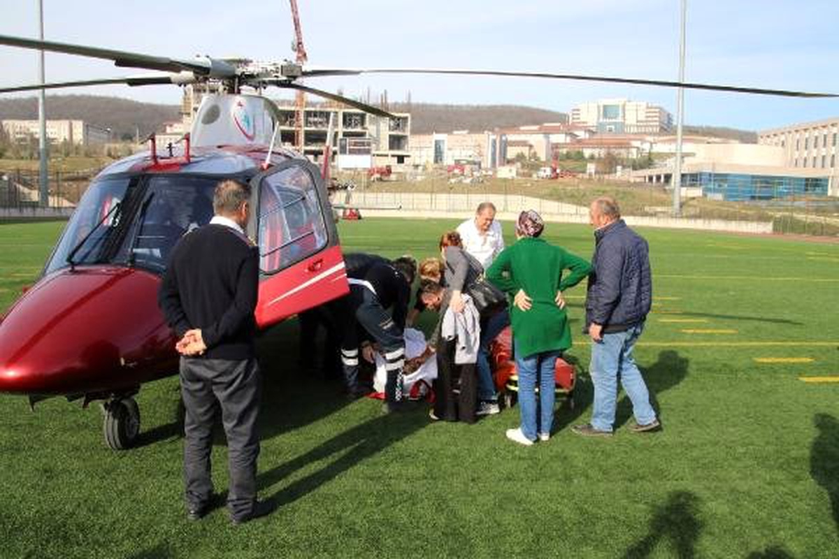 Ambulans Helikopter, Otomobil Altında Kalan Egemen İçin Havalandı