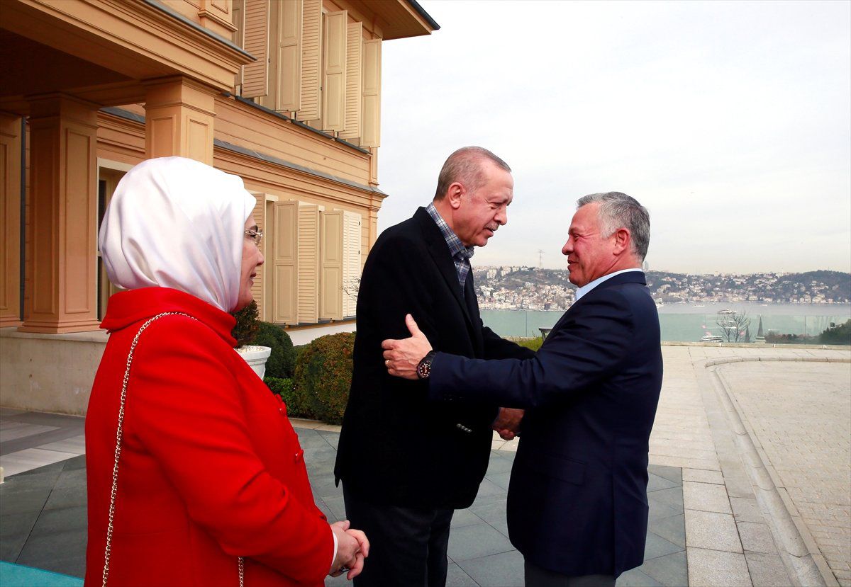 Cumhurbaşkanı Erdoğan, Ürdün Kralı 2. Abdullah ile Bir Araya Geldi