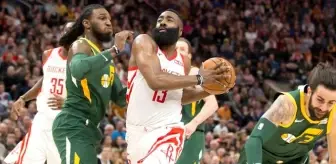 Harden'ın 43 Sayı Attığı Maçta James Harden, Utah Jazz'ı Rahat Geçti