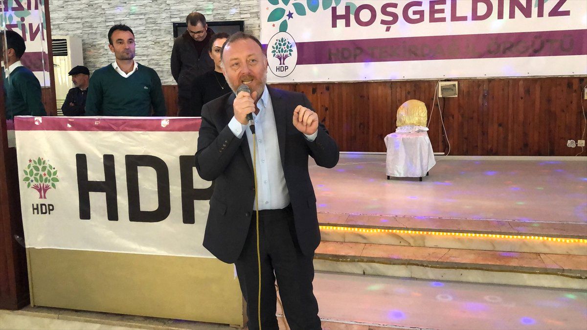 Hdp Eş Genel Başkanı Temelli, Tekirdağ\'da