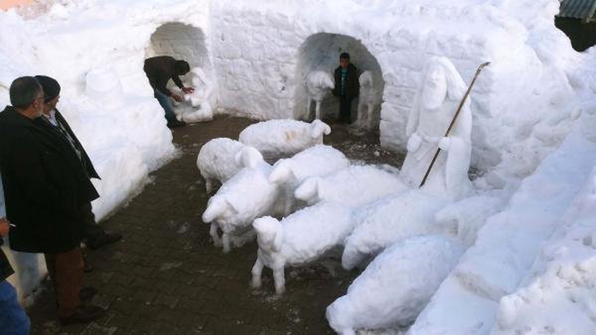 Kardan Çoban ve Koyun Sürüsü Yaptı