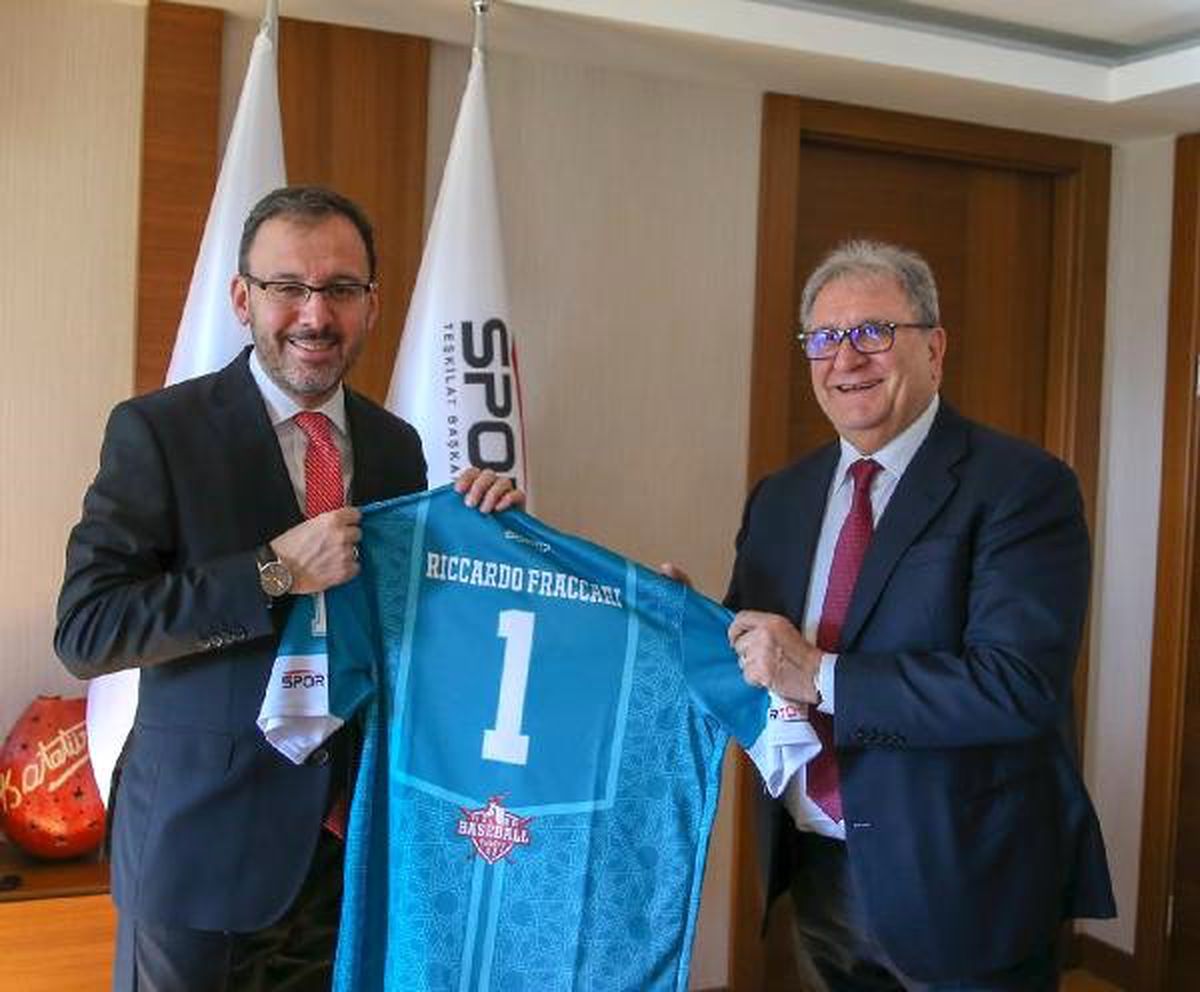Bakan Kasapoğlu Riccardo Fraccari\'yi Kabul Etti