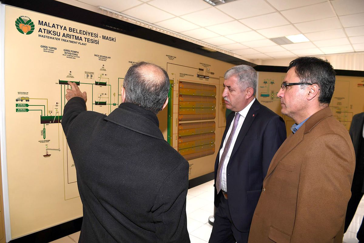 Başkan Polat Atıksu Arıtma Tesisinde İncelemelerde Bulundu