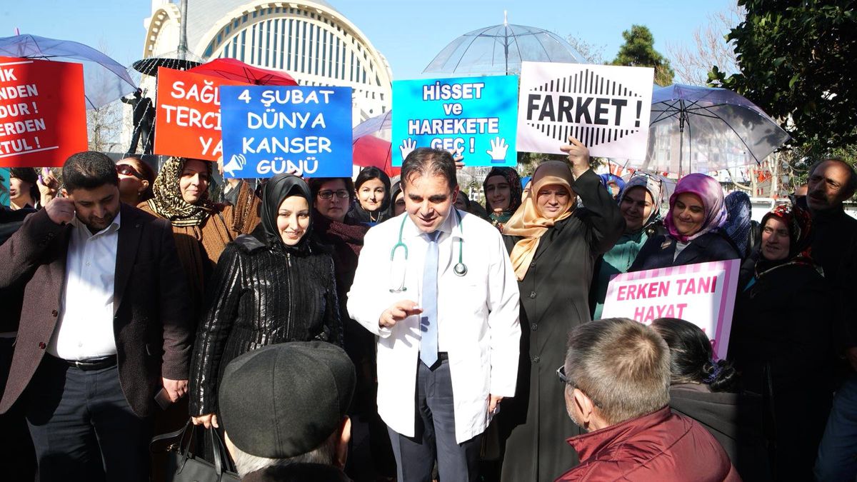 Kansere Farkındalık İçin İçin Steteskopla Yürüdüler