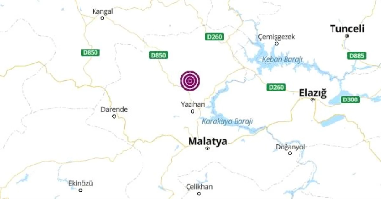 Malatya\'da 3.9 Büyüklüğünde Deprem
