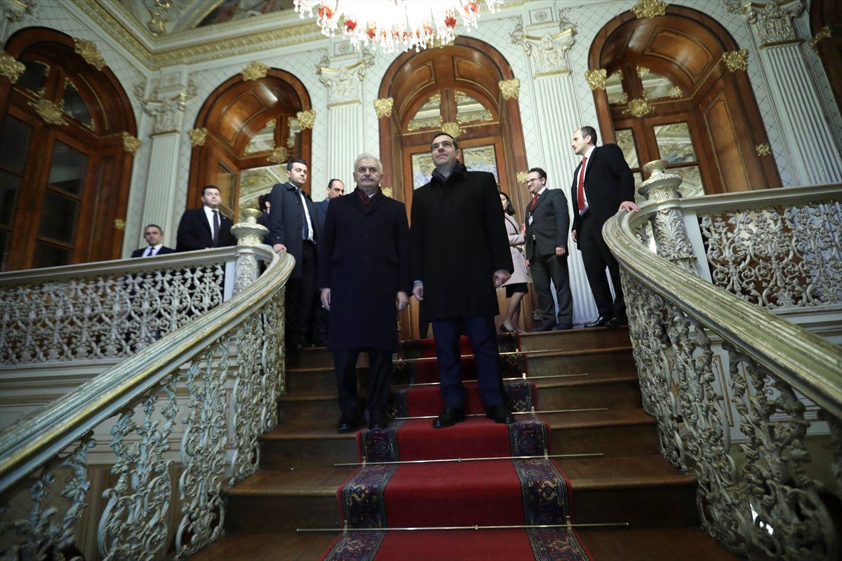 Binali Yıldırım, Yunanistan Başbakanı Çipras\'ı Kabul Etti