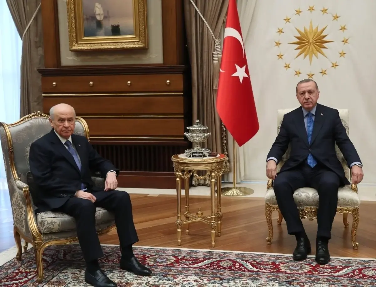 Erdoğan, Devlet Bahçeli\'yi Kabul Etti