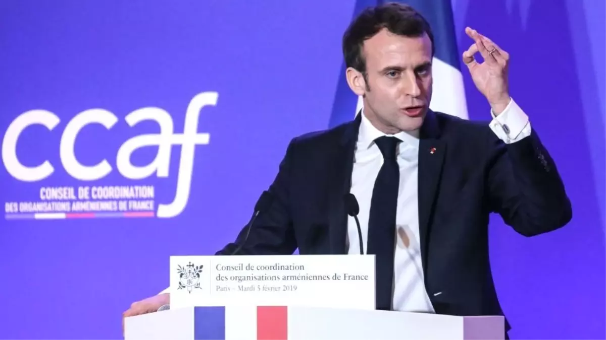 Fransa Cumhurbaşkanı Macron 24 Nisan\'ı \'Ermeni Soykırımını Anma Günü\' İlan Etti