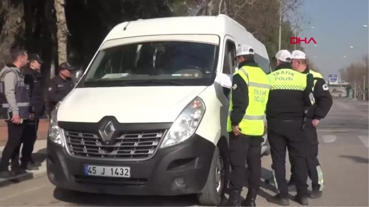 Manisa Öğrenci Servis Araçlarına Ceza Yağdı