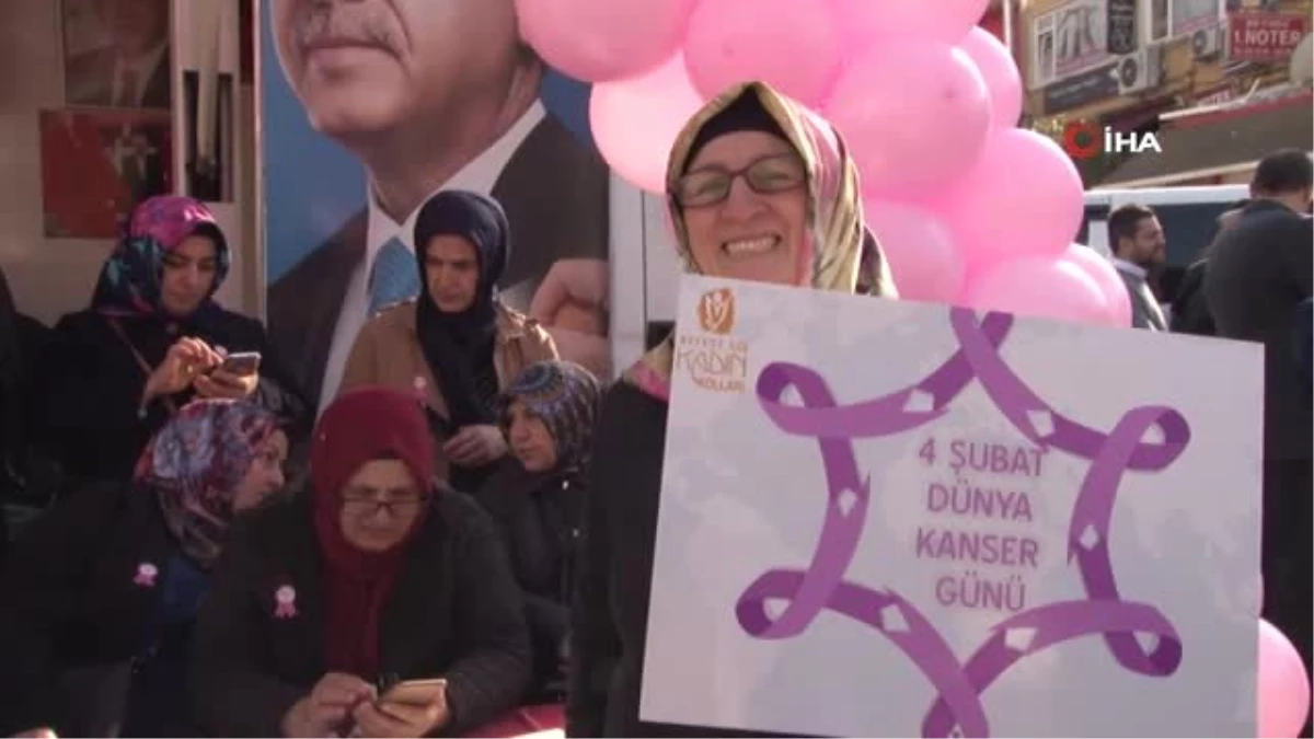 Murat Aydın "Dünya Kanser Gününde" Vatandaşlar Pembe Kurdele Taktı
