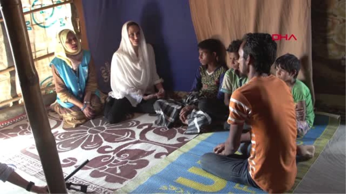 Dha Dış - Angelina Jolie\'nin Bangladeş\'te Arakanlı Mültecilerin Bulunduğu Kampı Ziyaretinin...