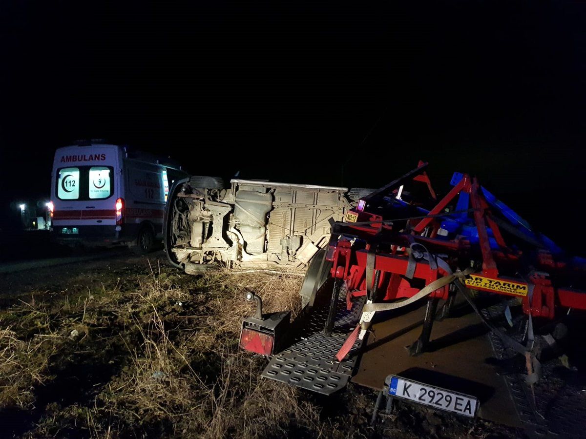 Edirne\'de Trafik Kazası: 1 Yaralı