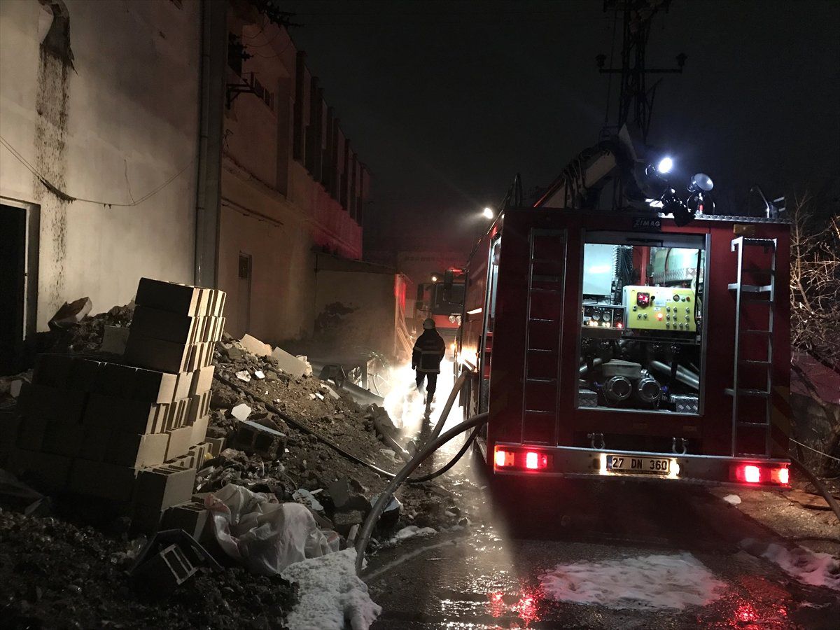 Güncelleme - Gaziantep\'te Fabrika Yangını