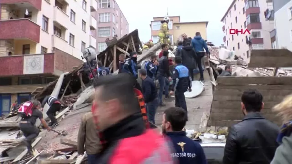 İstanbul- Kartal\'da 8 Katlı Binanın Çökmesinin Hemen Ardından Çekilen Görüntüler 2 (Tekrar