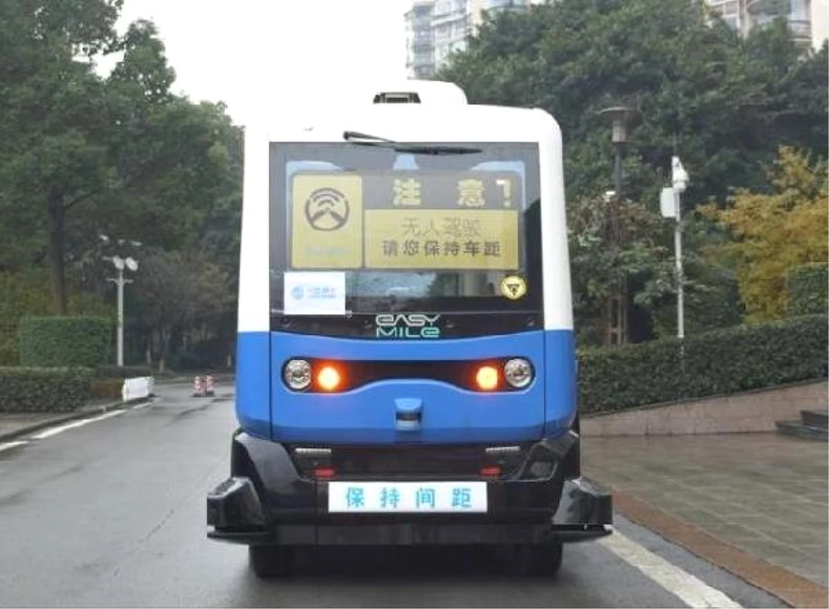 Çin 5g Teknolojisine Dayanan Sürücüsüz Otobüs Geliştirdi