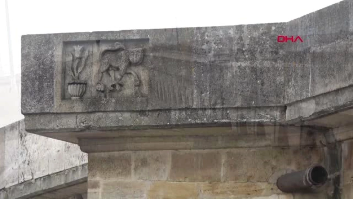 Edirne Tarihi Uzunköprü\'de Tehlikeli Çatlaklar Oluştu