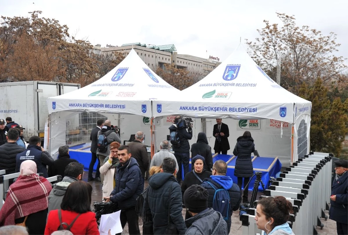 Ankara\'da İlk Tanzim Satış Çadırı Kuruldu