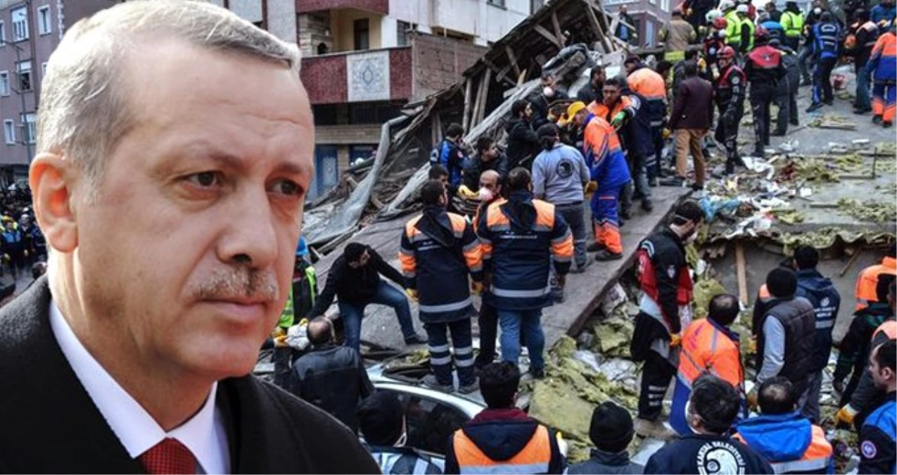 Erdoğan\'dan Çöken Binayla İlgili İlk Açıklama: 16 Vatandaşımıza Rahmet Diliyorum
