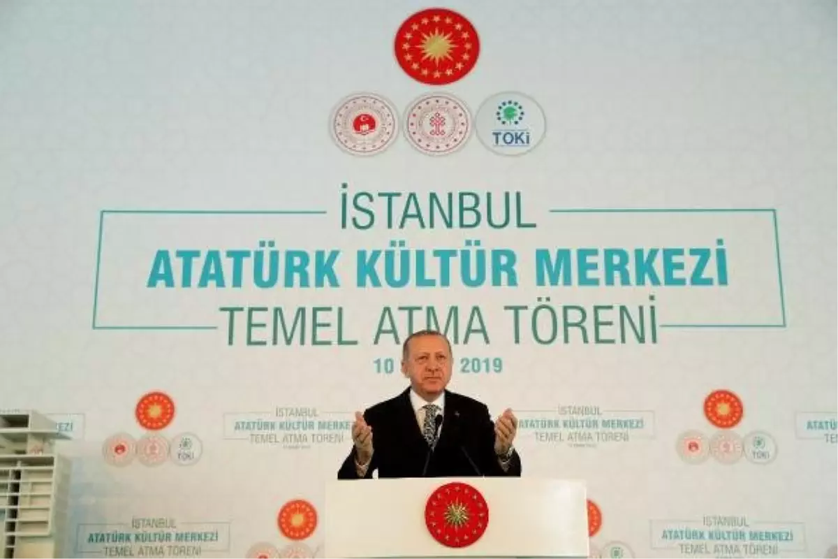 Cumhurbaşkanı Erdoğan, Yeni Akm Projesi\'nin Temel Atma Töreninde Konuştu (1)