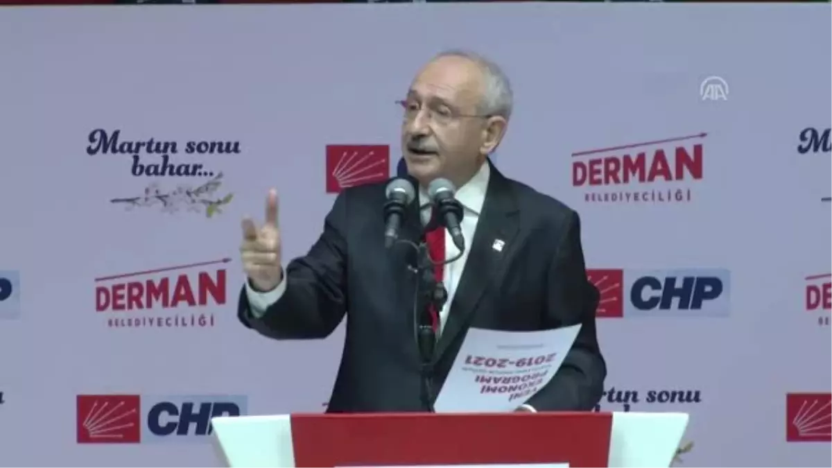 Kılıçdaroğlu: "Chp\'li Belediyeler Yılın 365 Günü Denetlenir"