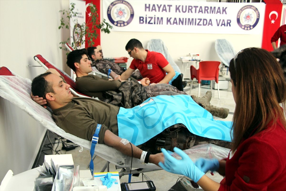 Elazığ Emniyet Müdürlüğü Personelinden Kan Bağışı