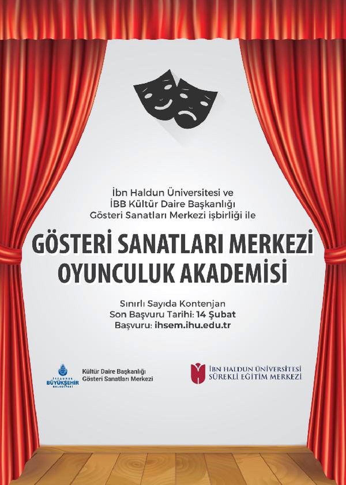 Oyunculuk Akademisi İçin Son Başvuru 14 Şubat