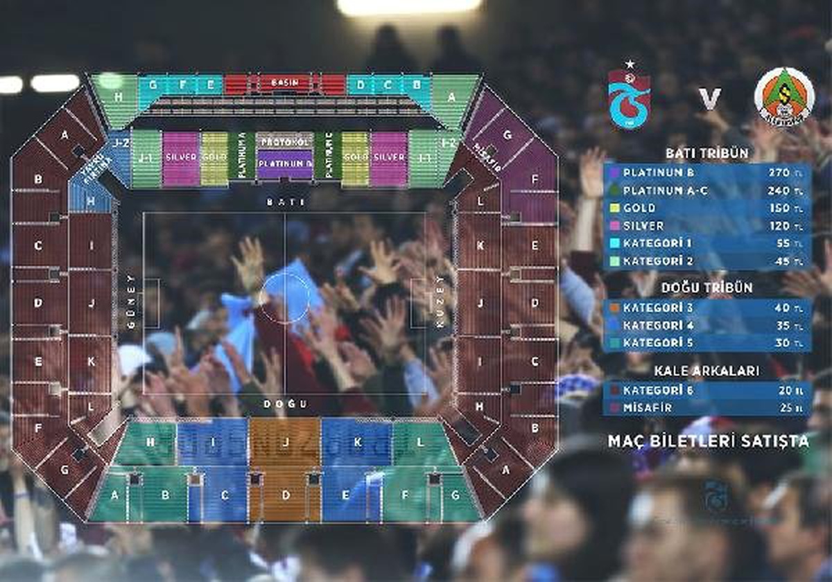 Trabzonspor\'da Alanyaspor Maçı Biletleri Satışa Sunuldu