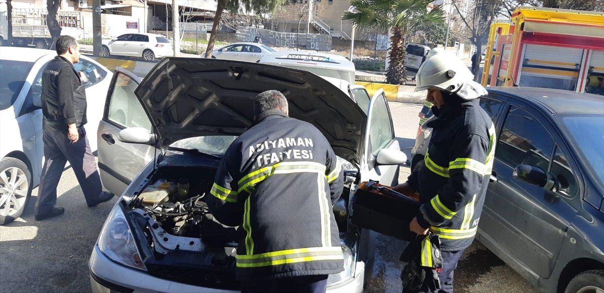 Adıyaman\'da Araç Yangını