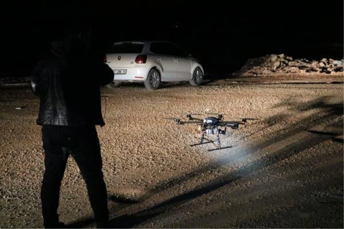 Ormana Kaçan 3 Şüpheli Drone ile Arandı