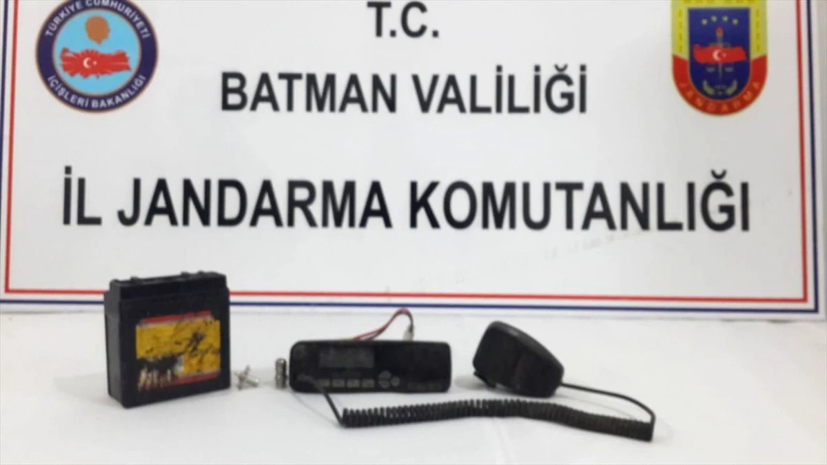 Batman\'da PKK\'lı Teröristlere Ait Telsiz Bulundu