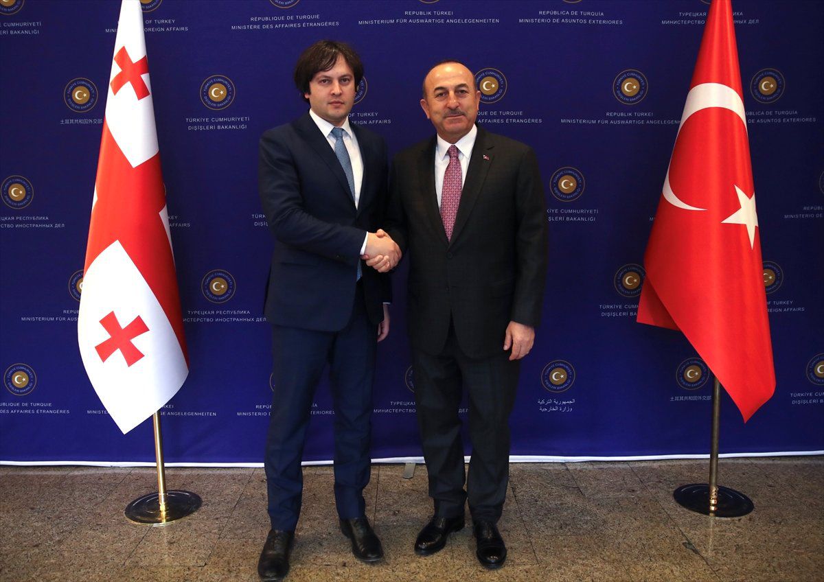 Çavuşoğlu, Gürcistan Parlamento Başkanı Kobakhidze ile Görüştü