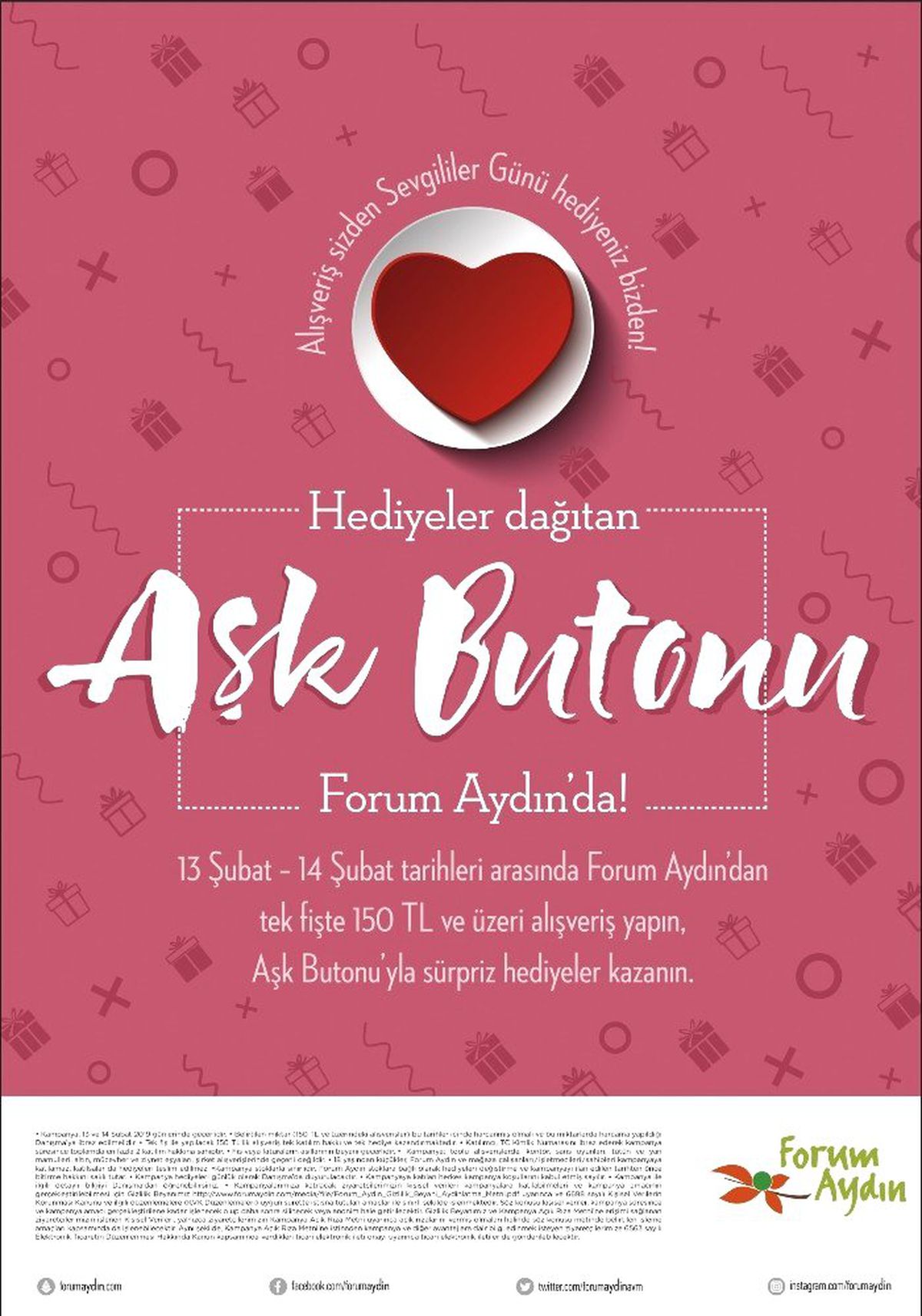 Forum Aydın\'dan Sevgililer Gününe Özel Etkinlikler