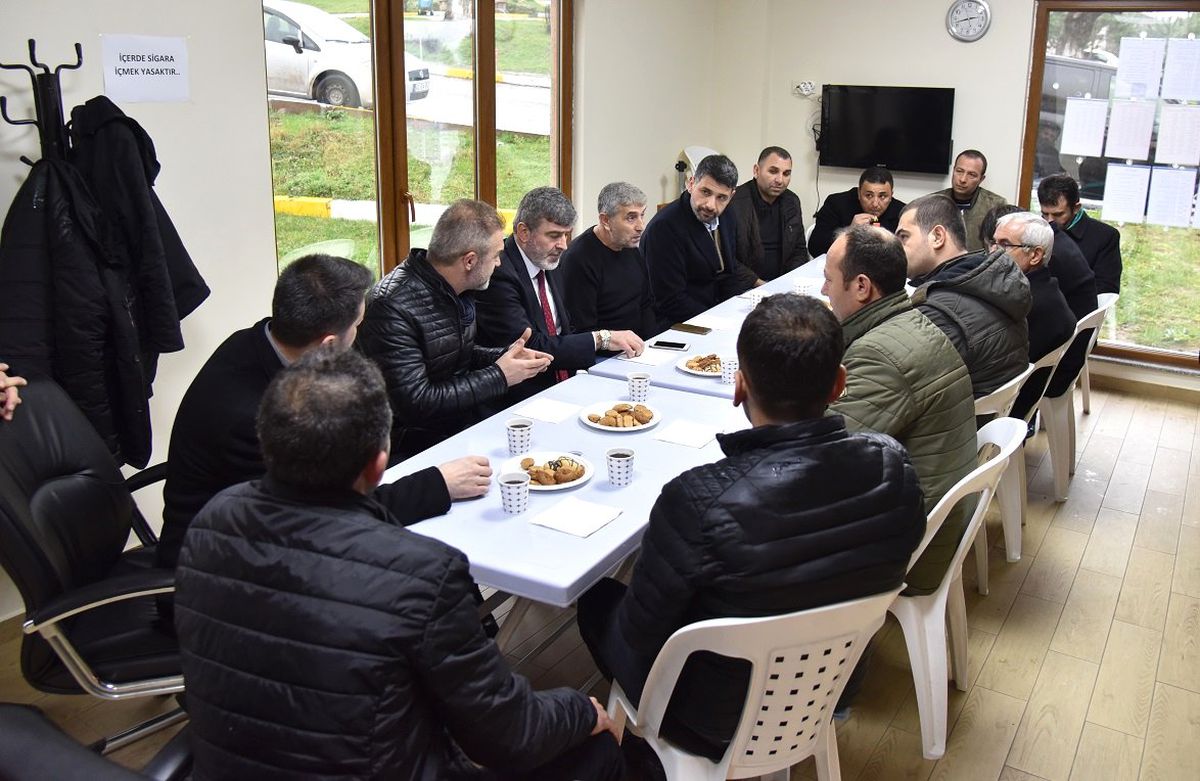 Kocaman, Otobüsçülerle Buluştu