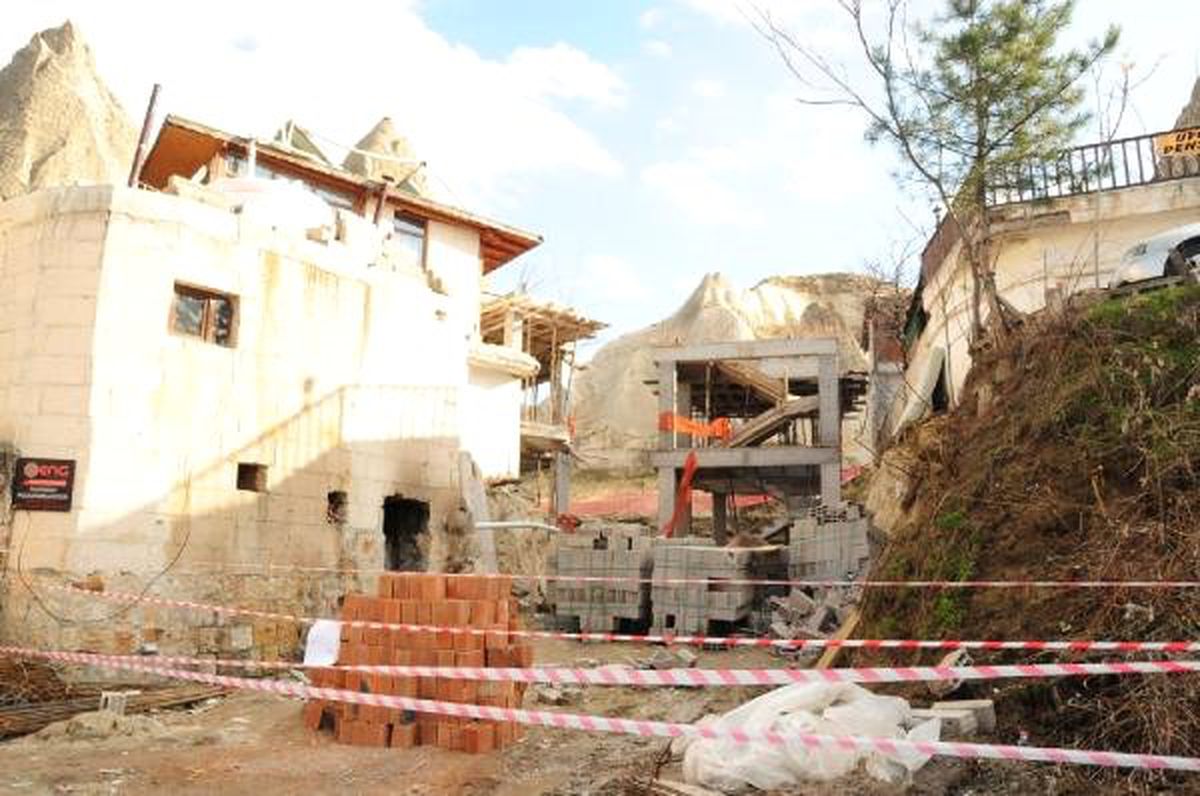 Peribacaları Yanındaki Otel İnşaatı Durduruldu (2)